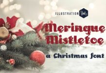 Meringue Mistletoe Font Poster 1