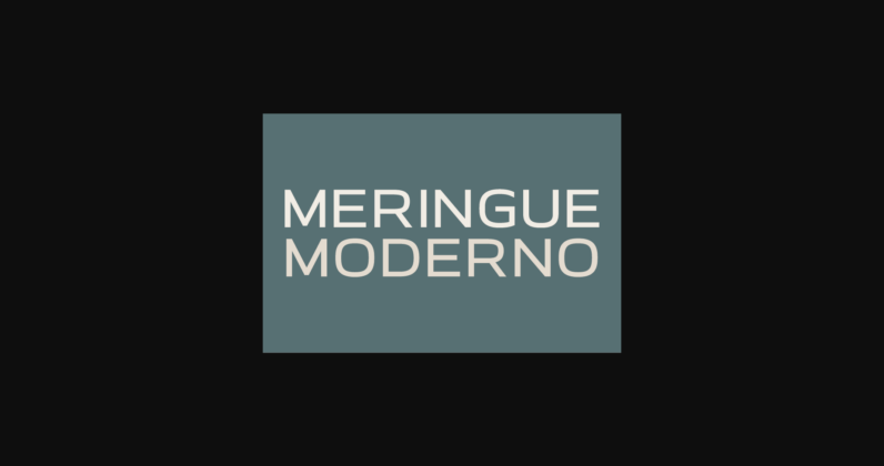 Meringue Moderno Font Poster 3