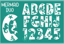 Mermaid Duo Font Poster 1