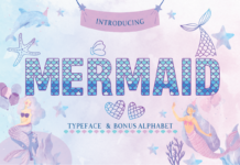 Mermaid Font Poster 1