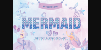 Mermaid Font Poster 1