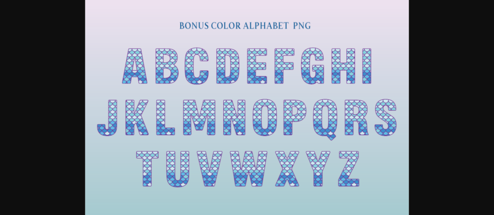 Mermaid Font Poster 6