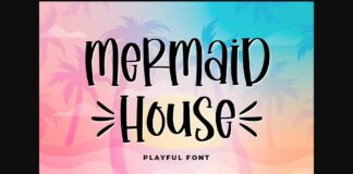 Mermaid House Font Poster 1