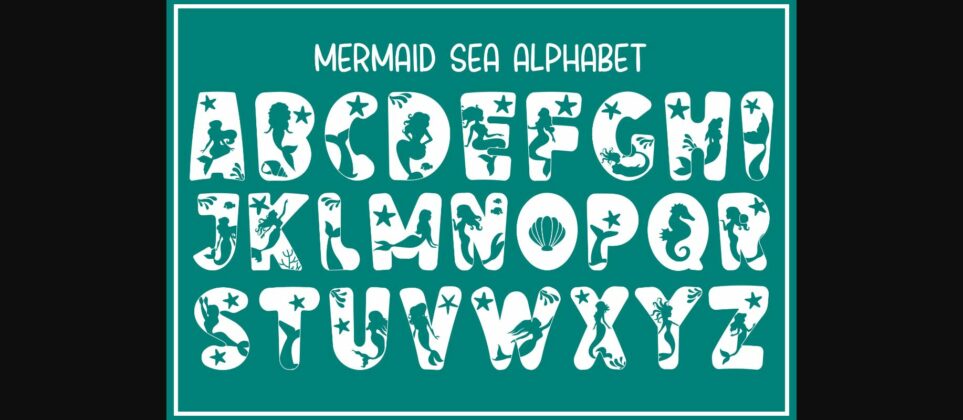 Mermaid Sea Font Poster 4