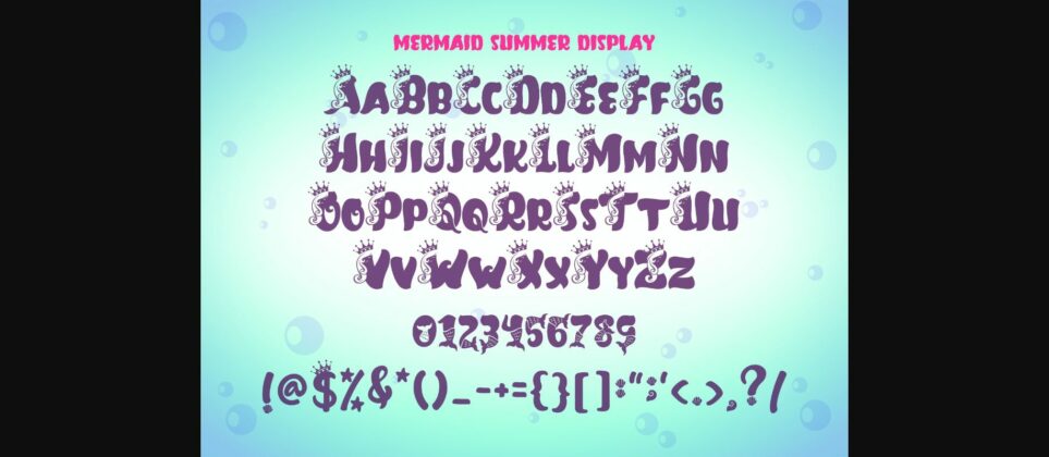 Mermaid Summer Duo Font Poster 9