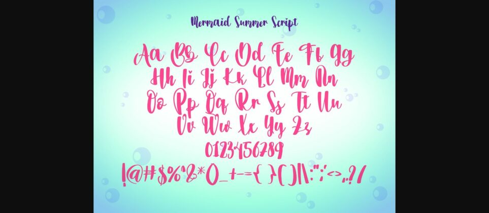 Mermaid Summer Duo Font Poster 11