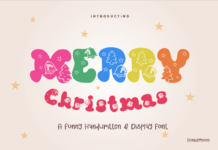 Merry Christmas Font Poster 1