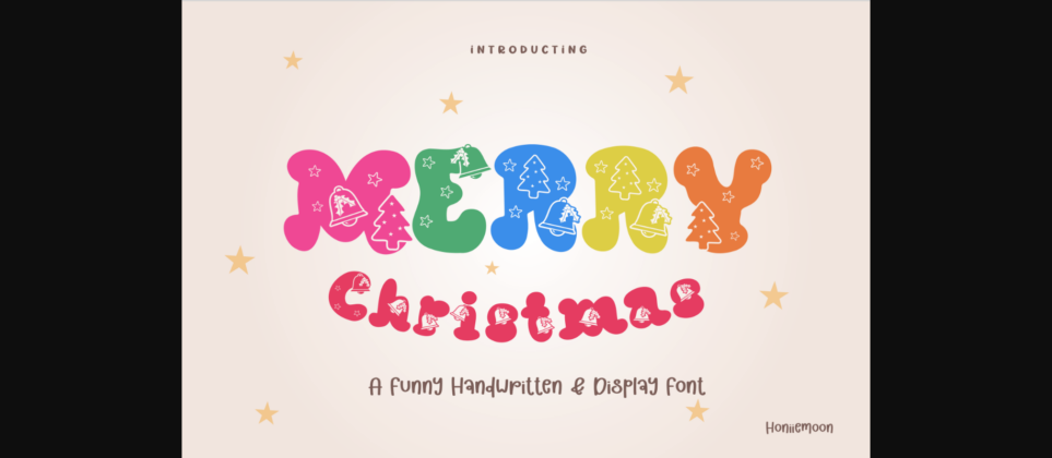 Merry Christmas Font Poster 1