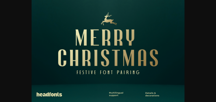 Merry Christmas Font Poster 3