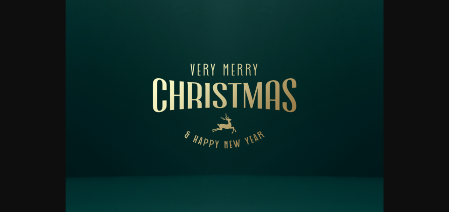 Merry Christmas Font Poster 8