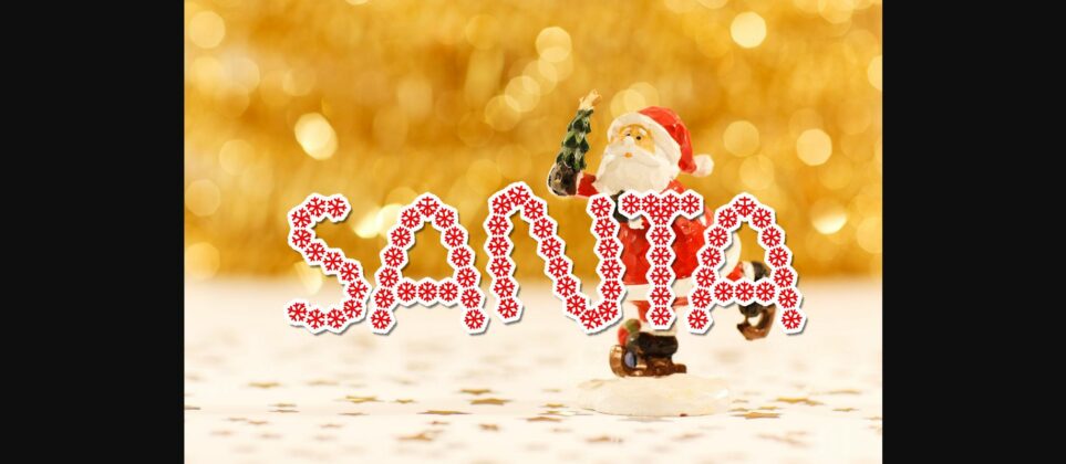Merry Christmas Font Poster 6