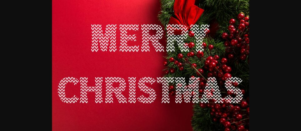 Merry Christmas Font Poster 3