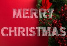 Merry Christmas Font Poster 1