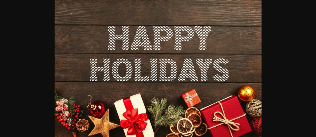 Merry Christmas Font Poster 5