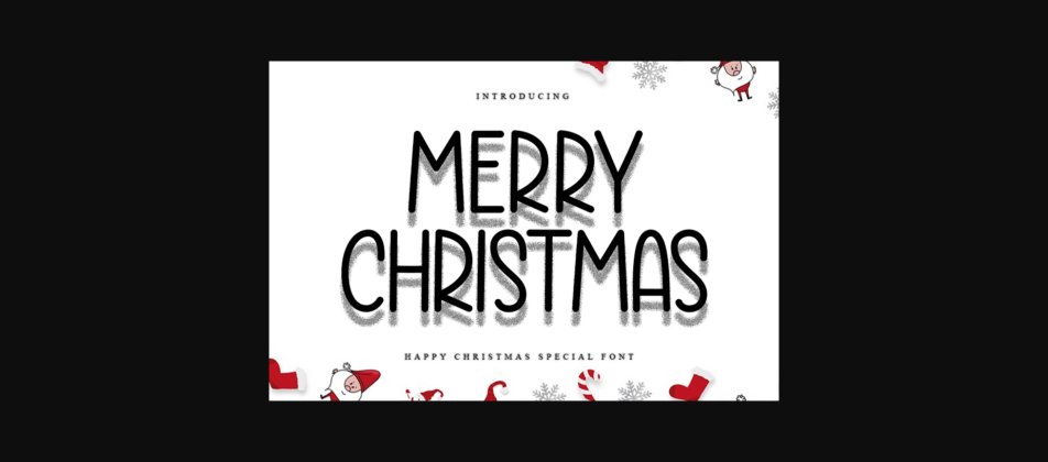 Merry Christmas Font Poster 3