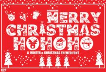 Merry Christmas Ho Ho Ho Font Poster 1