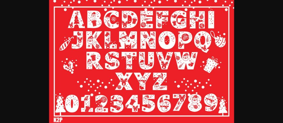 Merry Christmas Ho Ho Ho Font Poster 4