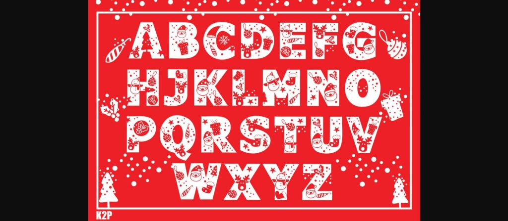 Merry Christmas Ho Ho Ho Font Poster 5