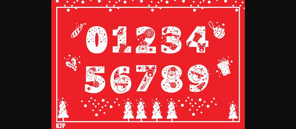 Merry Christmas Ho Ho Ho Font Poster 6