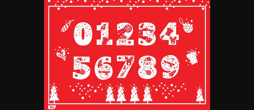 Merry Christmas Ho Ho Ho Font Poster 6