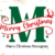 Merry Christmas Monogram Font