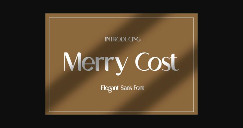 Merry Cost Font Poster 3