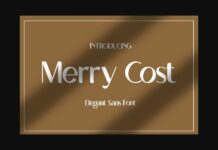 Merry Cost Font Poster 1