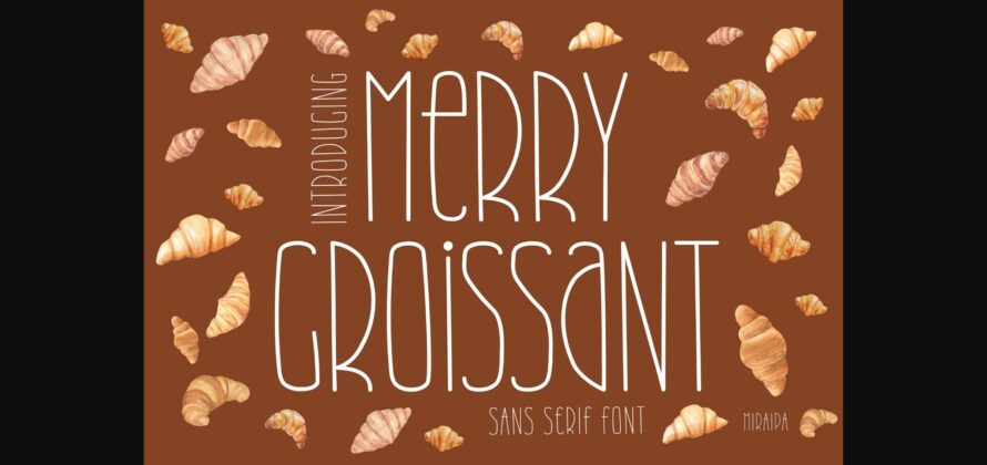 Merry Croissant Font Poster 3