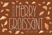 Merry Croissant Font Poster 1