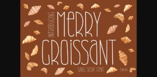 Merry Croissant Font Poster 1