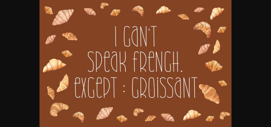 Merry Croissant Font Poster 4