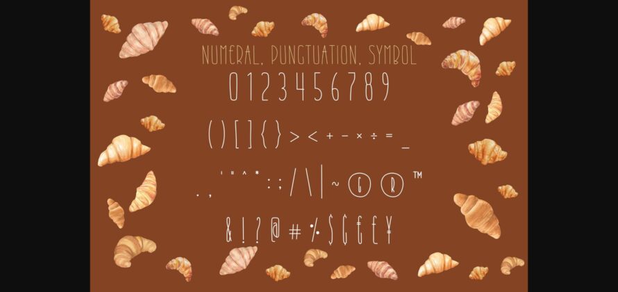 Merry Croissant Font Poster 6