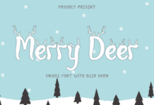 Merry Deer Font Poster 1