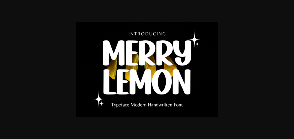 Merry Lemon Font Poster 3