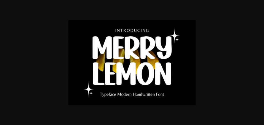 Merry Lemon Font Poster 3