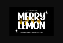 Merry Lemon Font Poster 1