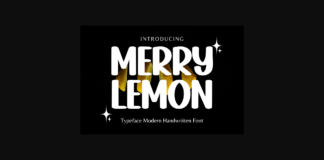 Merry Lemon Font Poster 1