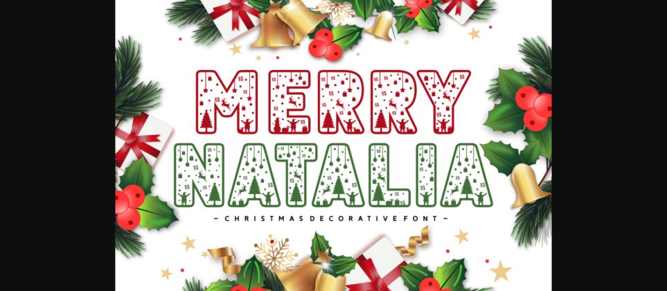 Merry Natalia Font Poster 3