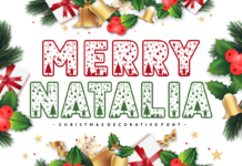 Merry Natalia Font Poster 1