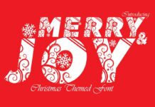 Merry and Joy Font Poster 1