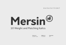 Mersin Font Poster 1