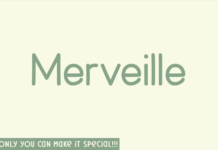 Merveille Font Poster 1