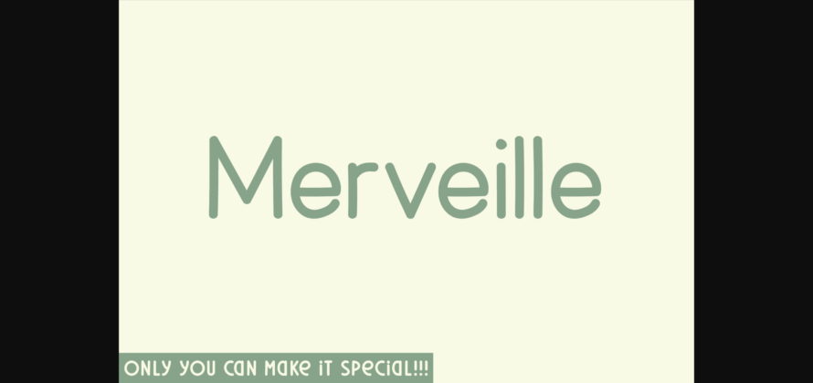 Merveille Font Poster 1