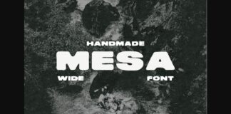 Mesa Font Poster 1