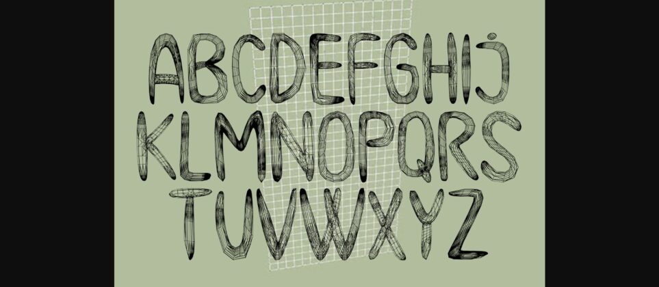 Meshes Font Poster 4