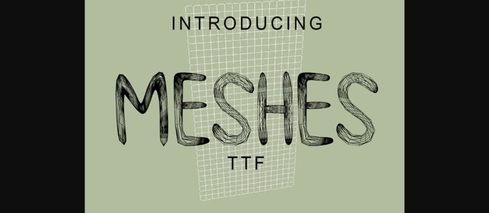 Meshes Font Poster 3