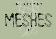 Meshes Font Poster 1