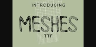 Meshes Font Poster 1