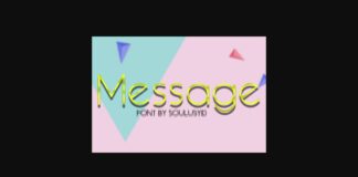 Message Font Poster 1