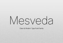 Mesveda Font Poster 1